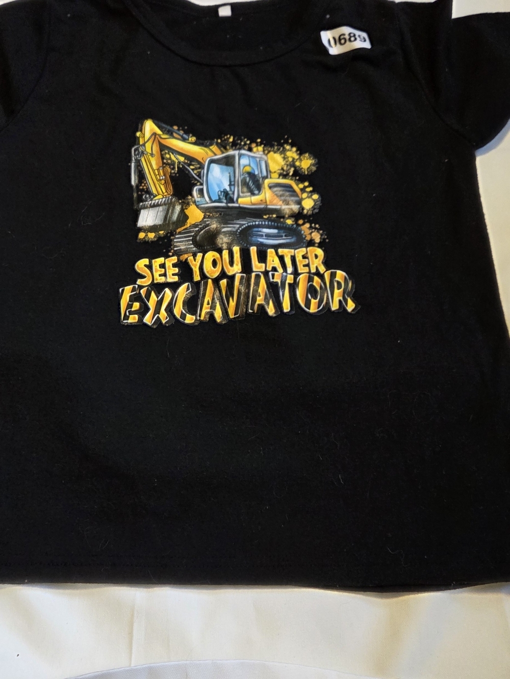 See You Later Excavator Short Sleeve Tee - Black